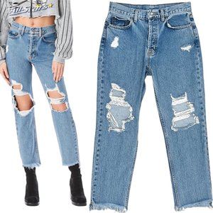 Carmar Emelia Jackson Non-Stretch Distressed Destroyed Jeans Women's Size 28